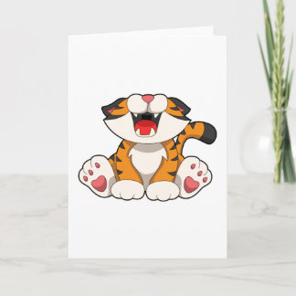 Carte Tigre rugissant