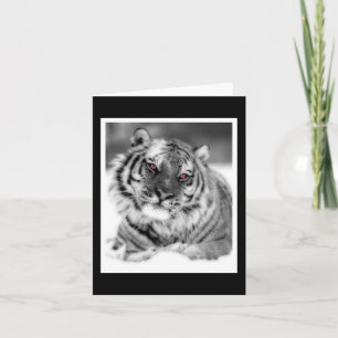 Carte Tigre teinté rose