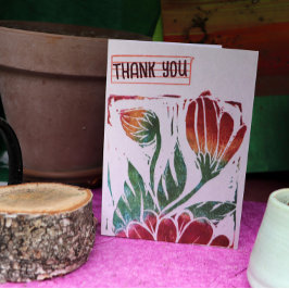 Carte Timbre Fleur Wabi Sabi Printemps Floral Nature