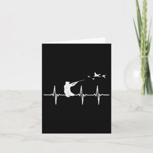 Carte Tir d'oiseau de coeur Chasse Chasse de canard Chas
