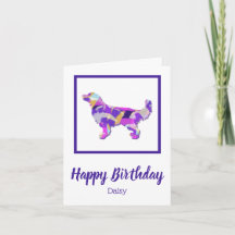 Tirage de chien Retriever doré PPY&B Anniversaire