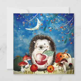 Carte Tirage de la forêt d'automne Amis de la forêt de H