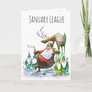 Carte tirée par la main de vacances de bande