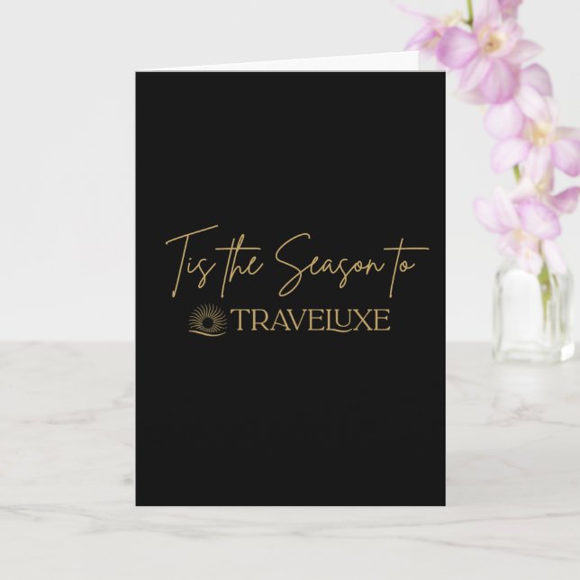 Carte Tis the Season Black (Orchidée)