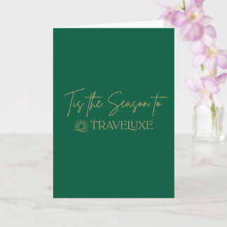 Carte Tis the Season Holiday Card Green