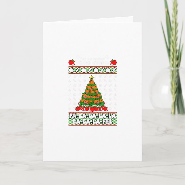 Carte Tis The Season To Vegan Christmas Pajama X-Mas Veg (Devant)