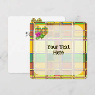 Carte Tissu coloré des Caraïbes Madras Tartan