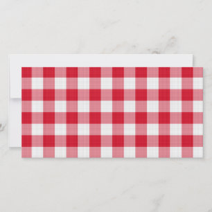 Carte tissu de table rouge