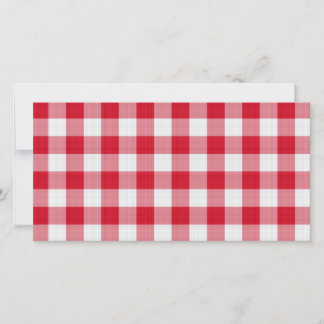 Carte tissu de table rouge