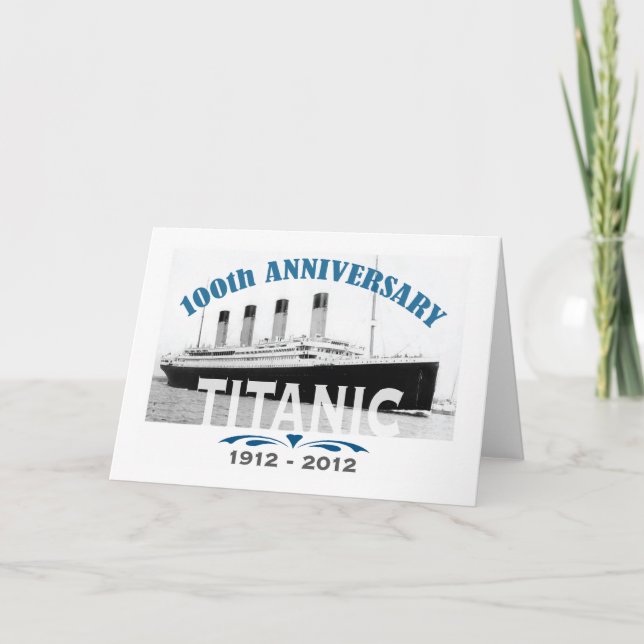 Carte Titanic Sinking 100 ans Anniversaire (Devant)