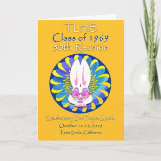 Carte TLHS Bunny Girl Class de 1969 50e Réunion