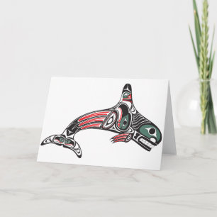 Carte Tlingit Tueur Baleine et Aigle