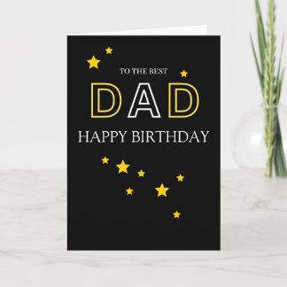 Carte To The Best Dad Happy Birthday Card