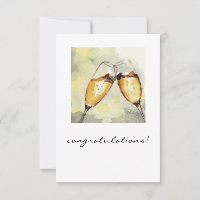 Carte toast champagne (Devant)