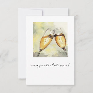 Carte toast champagne