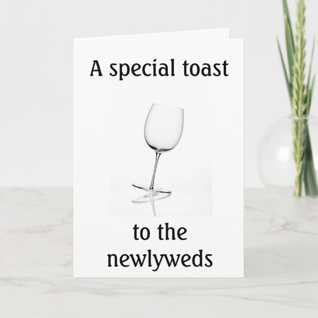 CARTE TOAST DE NEWLYWED (Devant)