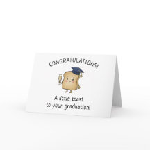 Toast Kawaii Blague Nouveau Diplômé Félicitations