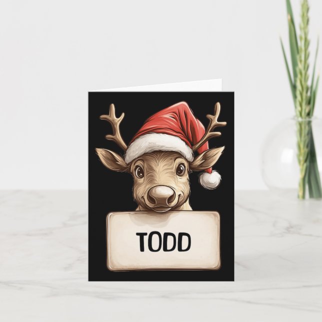 Carte Todd le renne  (Devant)