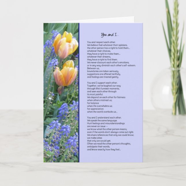 Carte Toi et moi...Amitié (Devant)