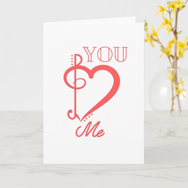 Carte Toi et Moi Couple Romantique (Fleur jaune)