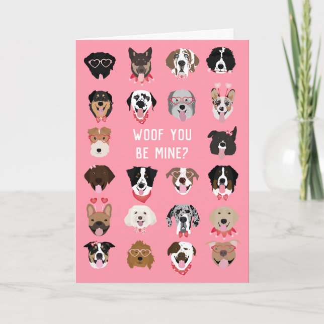 Carte Toi Tu Seras Mien Motif De Tête De Chien (Devant)