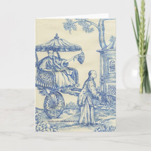 Carte Toile bleue chinoise
