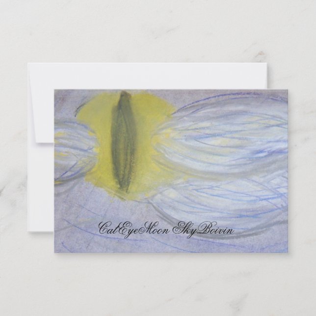 Carte Toile Cat Eyed Moon Imprimer (Devant)