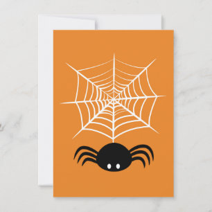 Carte Toile d'araignée Halloween