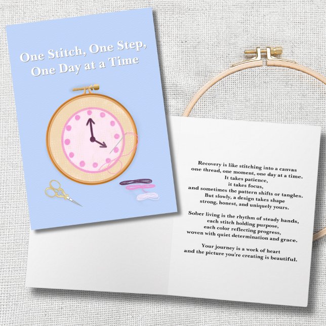 Carte Toile de point de needlework pour encourager la so (Créateur téléchargé)