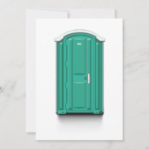 Carte Toilette Portable Turquoise
