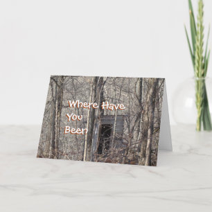 Carte Toilettes vintages dans les bois - personnaliser