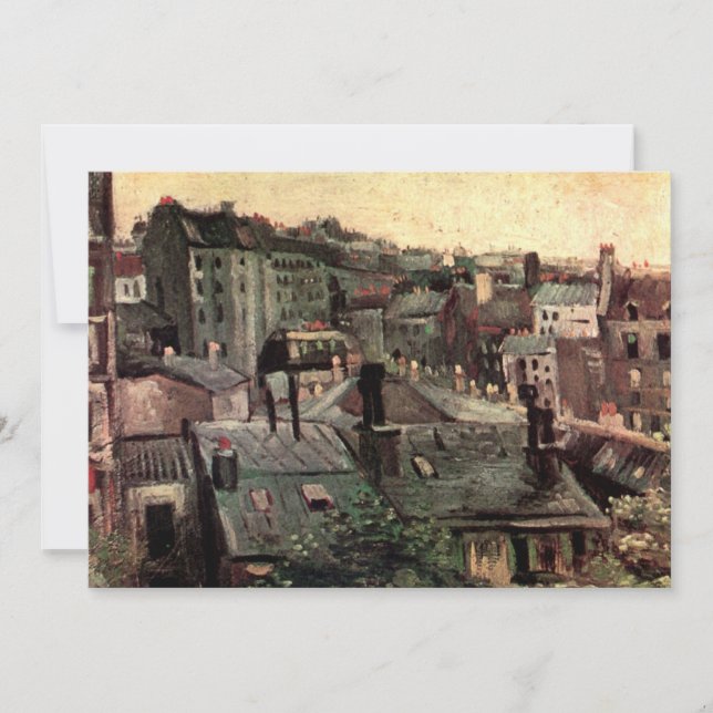 Carte Toits et sacs de maisons par Vincent van Gogh (Devant)