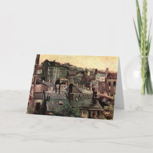 Carte Toits et sacs de maisons par Vincent van Gogh