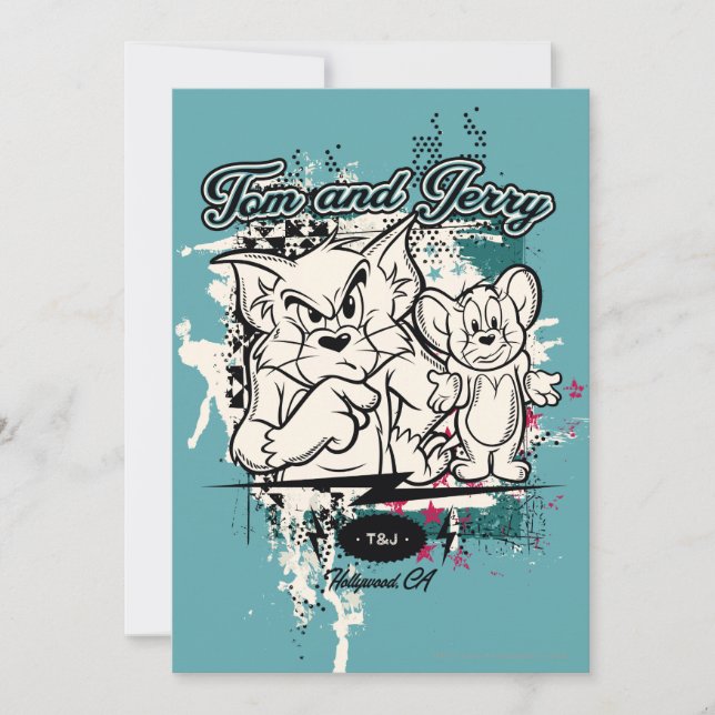 Carte Tom et Jerry Hollywood CA (Devant)