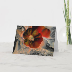 Carte "Tomate et dentelle" Numériquement modifié