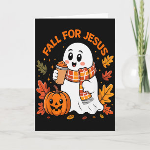 Carte Tombez amoureux de Jésus Christian automne Mignon 