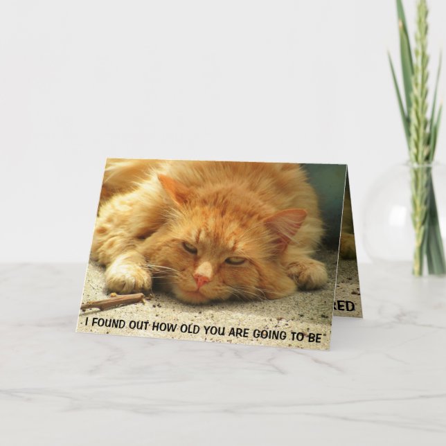 Carte Ton Âge M'A Fait Rire De Moi Pour Dormir (Devant)