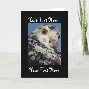 Carte Ton Texte Ici, Pigeon, Ton Texte Ici