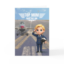 Carte Top Maman Aviation – Carte Drôle pour Maman