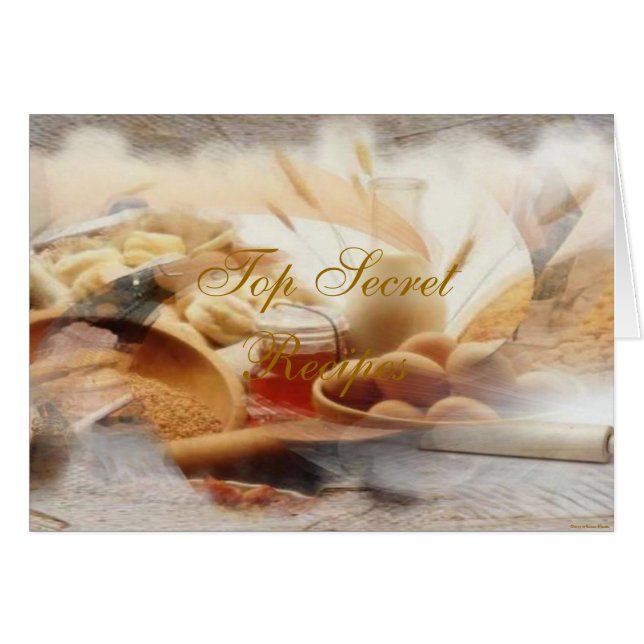 Carte Top Secret Recettes (Devant horizontal)