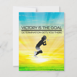 Carte TOP Tennis Victory Slogan