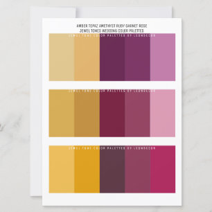 Carte Topaz Amethyst Ruby Bijoux Couleurs Mariages