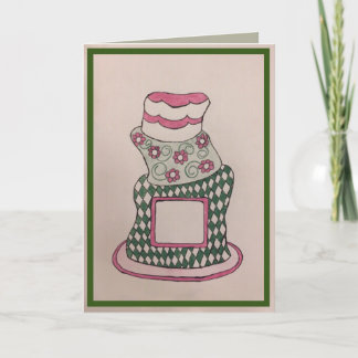 Carte Topsy Turvy Whimsy Birthday Cake Card