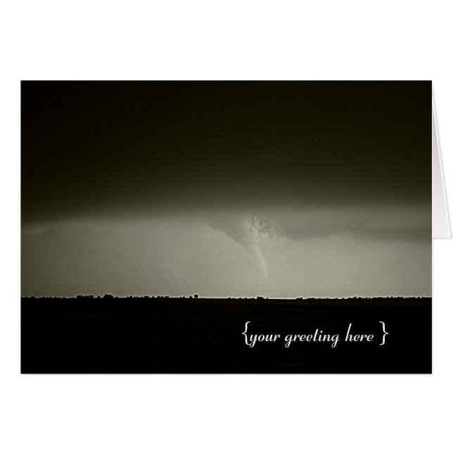 Carte Tornado personnalisée (Devant horizontal)