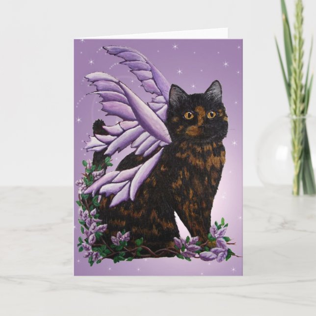 Carte Tortie Fairy Chat (Devant)