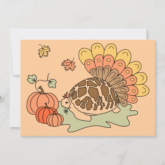 Carte Tortoise Thanksgiving (Devant)