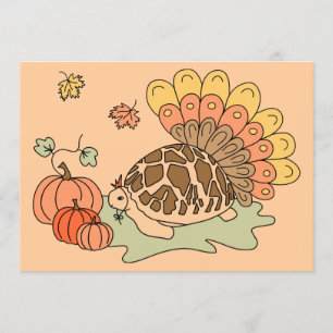Carte Tortoise Thanksgiving