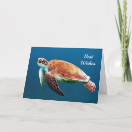 Carte Tortue Blue Water Mariage photo