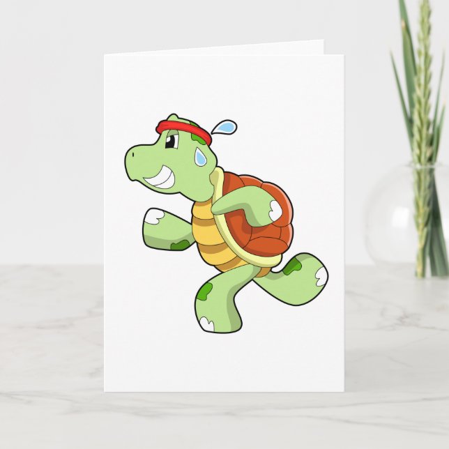 Carte Tortue en tant que coureur (Devant)