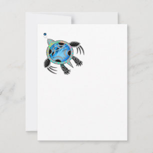 Carte Tortue marine peinte